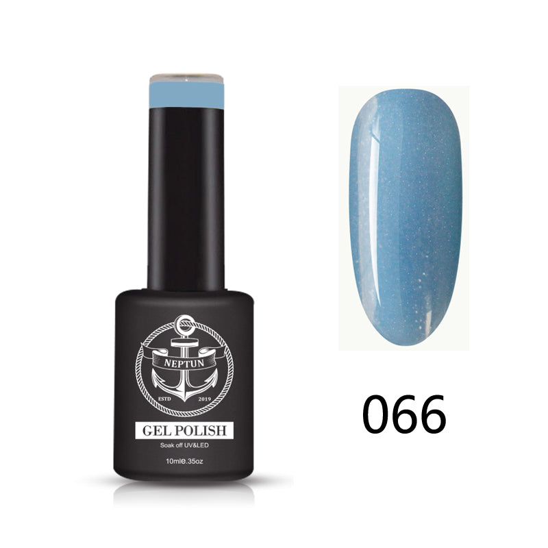 Neptun UV/LED Nagellack Graublau SHINY#066