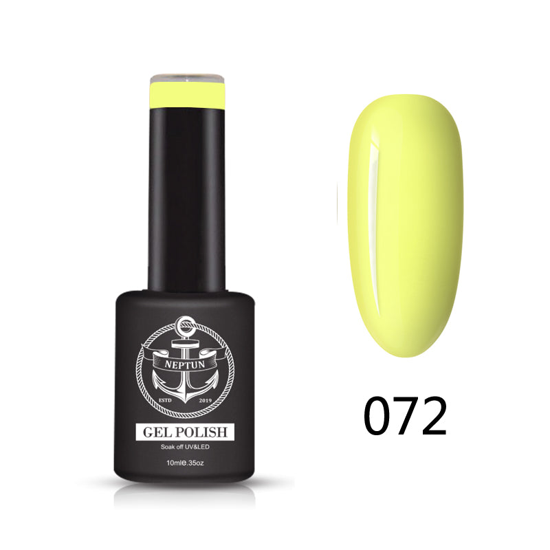 Neptun UV/LED Nagellack Neon Gelb #072